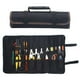 thumbnail image 3 of Estuche organizador plegable para llaves, con bolsillos con cremallera y lona Café, 3 of 9