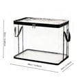 thumbnail image 5 of Clear Heavy Duty Plastic Storage Bag for Clothes, Large Moving Storage Box with Zipper & Handles, Waterproof PVC Organizer for Closet, Travel, Blankets, Linens - Tear-Resistant, Transparent, 5 of 6