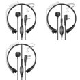 thumbnail image 1 of 3X Auriculares con Micrófono de Garganta y Vibración de Garganta para Intercomunicador para -UV5R 888S 82 con Conducto de Aire Controlado por Garganta, 1 of 5