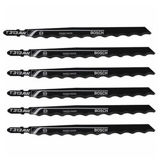 Bosch 6 Pack of 6 Inch Edge for Soft Materials Jig Saw Blades - T313AW3-2PK