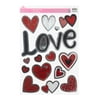 Way to Celebrate Valentine's Day Foil Window Cling Decorations