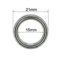 thumbnail image 4 of Uxcell 15mmx21mmx4mm 6702ZZ Double Shielded Z2 Ball Bearings Chrome Steel 10 Pack, 4 of 5
