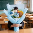 thumbnail image 4 of Luoshdecor Happy Graduation Flower Bouquet,Artificial Knitted SunFlower Bouquet with Cap Gift for Graduation Party Supplies, 4 of 7