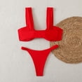 thumbnail image 1 of Traje de baño de 2 piezas para mujer, trajes de baño para mujer, bikini de cintura alta con cordón ajustable, traje de baño dividido para mujer, 1 of 6