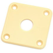 Jackplate for Gibson Les Paul - Plastic, Cream
