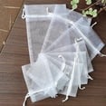 thumbnail image 3 of Eigraketly 100 Uds. Bolsas protectoras de frutas y verduras frescas e ilesas para verduras de tela, bolsas de hilo de perlas con extremos de Jardín y Patio 7.5*10 cm, 3 of 6