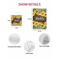 thumbnail image 7 of Sunflowers Kitchen Dish Towels for Drying Dishes Set of 3, Yellow Summer Botanical Elegant Flowers Wooden Waffle Weave Microfiber Hand Tea Bathroom Towels Quick Dry & Absorbent Towel 15.7x23.6, 7 of 7