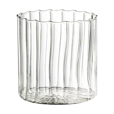 

Fathom Corrugated Glass Striped Cup Heat-resistant Tea Cup Milk Cup Milkshake Cup