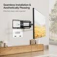 thumbnail image 4 of PEGZONE 9" In-Wall Media Box, Recessed TV Outlet Wall Box for One Connect Boxes, Streaming Devices & Network Switches, Cable Management Enclosure for Fire TV Stick and Samsung TVs, 4 of 10