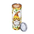 thumbnail image 2 of Waldeal Gnomes Sunflowers Skinny Tumbler with Lid, Stainless Steel Double Wall Vacuum Insulated Travel Mug Water Bottle Iced Coffee Cup 20oz, 2 of 9