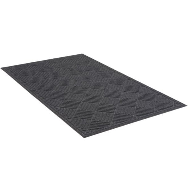 Mainstays Textures Crosshatch Polyester and Rubber Backed Doormat