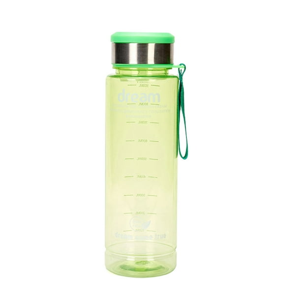 Toystoory Botella de agua de generalizado, tetera de plástico para café, jarras deportivas para Fitness, taza espacial resistente al calor a Utensilios de cocina Verde