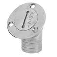 thumbnail image 4 of Tapón de llenado de cubierta de barco con tapa de llave, herrajes marinos de acero inoxidable para yates, caravanas, 45 grados, 1,5 pulgadas, 38 mm de desagüe, 4 of 14
