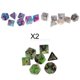 thumbnail image 1 of 28x Dados poliédricos acrílicos Dados de varios D4-D20 para juguete RPG de Hugo Dados poliédricos, 1 of 10
