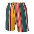 thumbnail image 5 of Naloa Vertical Stripes Men's Beach Shorts, Surfing shorts, Swim trunks, Quick Dry Swim Trunks for Surfing Beach Fun - Medium, 5 of 9