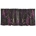 thumbnail image 7 of Yayeee Kitchen Curtains Tier Set of 2 Light Filtering 57"x36" Over Sink Window Panels, Dark Purple Floral Pattern, 7 of 7