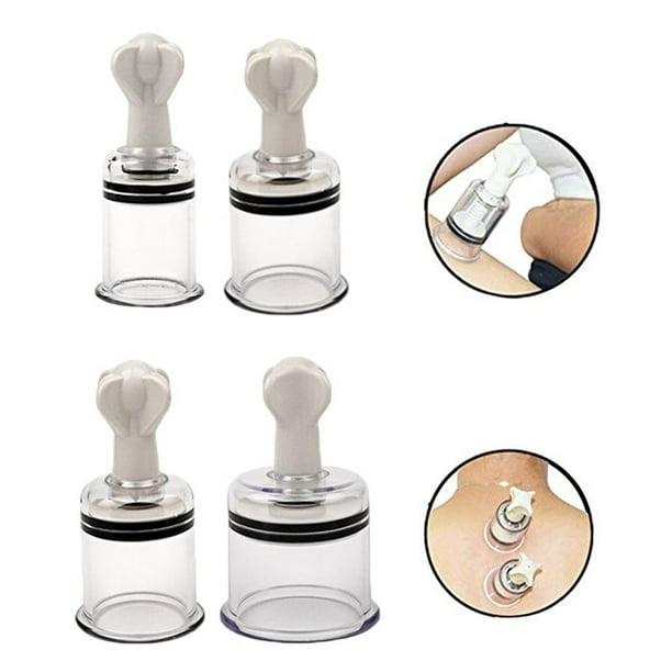 LELINTA 4 PCS Vacuum Twist Suction Cupping Device Rotating Cupping