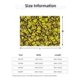 thumbnail image 5 of Yiaed Yellow Butterflies Print Blanket Throw Blanket Soft Cozy Flannel Blanket for Home Bed Sofa Couch Chair-40"x30", 5 of 6