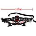 thumbnail image 3 of BYHONG Party Masquerade Sequins False FaÃ§ade Beaded Plush Butterfly Party Black One Size, 3 of 4