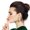Green 5Y1, variant on Rvkxad Wood Hollow Geometric Fashion Earrings, European Style Lightweight Earrings for Women, Wooden Earrings Geometric Jewelry
