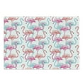 thumbnail image 1 of Watercolor Cutting Board, Flamingos in Many Colors Hand Drawn Bird Exotic Animals Illustration, Decorative Tempered Glass Cutting and Serving Board, Large Size, Pale Blue Salmon Pink, by Ambesonne, 1 of 1