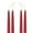 Red, variant on Premium Beeswax Blended Taper Candles - Two Pair Bundle - 15 Inches
