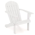 thumbnail image 4 of Gymax 2PCS Patio Adirondack Chair w/ Inclined Seat High Backrest & Wide Armrests White, 4 of 5