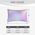 thumbnail image 4 of Sikiie Fish Scale1 Print Plush Pillow Cover, Wrinkle-proof and Stain-resistant Pillow Protector without Pillow Core, Home Decoration-16"x24", 4 of 6