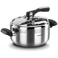 Korkmaz Turbo 9.5 Quart Stove Top Pressure Cooker Stainless Steel