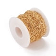 thumbnail image 4 of Brass Handmade Beaded Chains Link Chain Long-Lasting Plated Soldered with Spool Heart Real 18K golden Plated Link: 6x10x0.5mm about 32.8 Feet(10m)/roll, 4 of 4