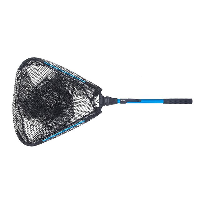 Eigraketly Malla de pesca plegable Cojinete de alta carga Red de pesca Herramienta de captura de pesca telescópica Bolsa de red de pájaros al aire libre Pescar Eigraketly OD007849-00