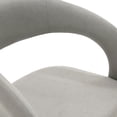 thumbnail image 5 of Modrest Faerron Modern Leatherette Upholstered Dining Chair in Gray, 5 of 5