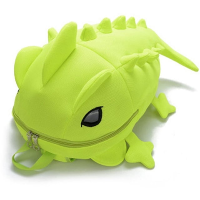 Mochila de nailon con dibujos animados en 3D de dinosaurios para niños pequeños