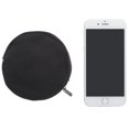 thumbnail image 2 of Aspire 12-Pack Black Round Canvas Coin Purses, 4 x 4 Inch Circle Earbud Pouch, 2 of 4