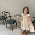 thumbnail image 3 of Toddler Girl Dress Casual Dresses Flying Sleeve Sundress Summer Outfit Clothing 3-4 Years, 3 of 9