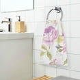 thumbnail image 6 of GZHJMY Spring Purple Flower Cotton Towels Set 2 Pcs Absorbent Hand Towel Face Towels Kitchen Towels Bath Towels for Bathroom Laundry Room Kitchen 16 x 28 Inches, 6 of 7
