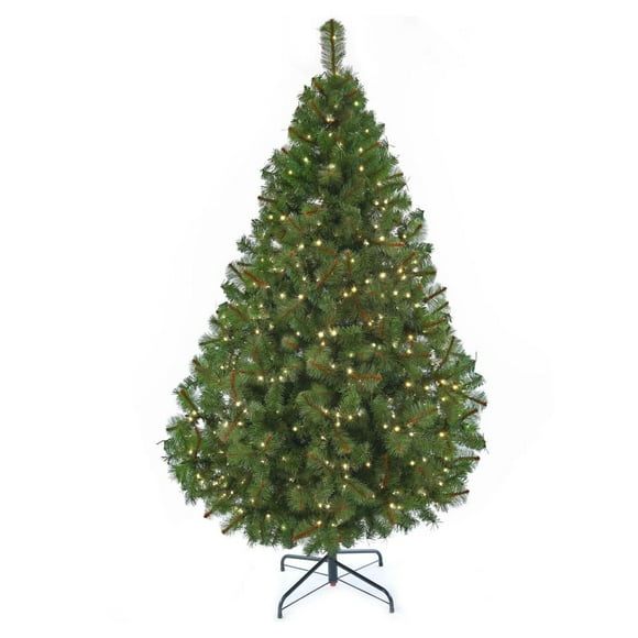 Árbol de Navidad Naviplastic California color Verde de 220 cm con 512 luces led cálidas