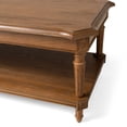 thumbnail image 4 of Maven Lane Pullman Traditional Square Wood Coffee Table, Set of 4, 4 of 6