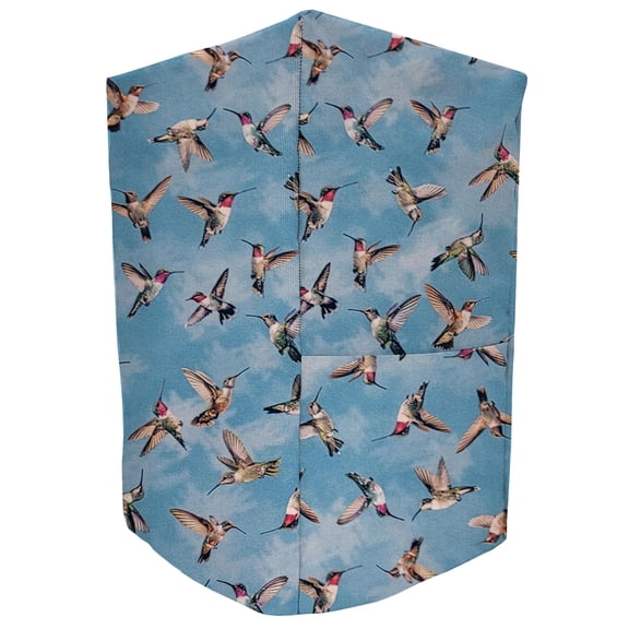 Hummingbirds Coffee Maker Cover by Penny's Needful Things (Blue)