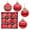 Red, variant on 9-Piece Satin Christmas Ball Ornaments - Shatterproof Satin Xmas Balls with Glitter Sequins for Christmas Tree, New Year, Wedding & Party Decor
