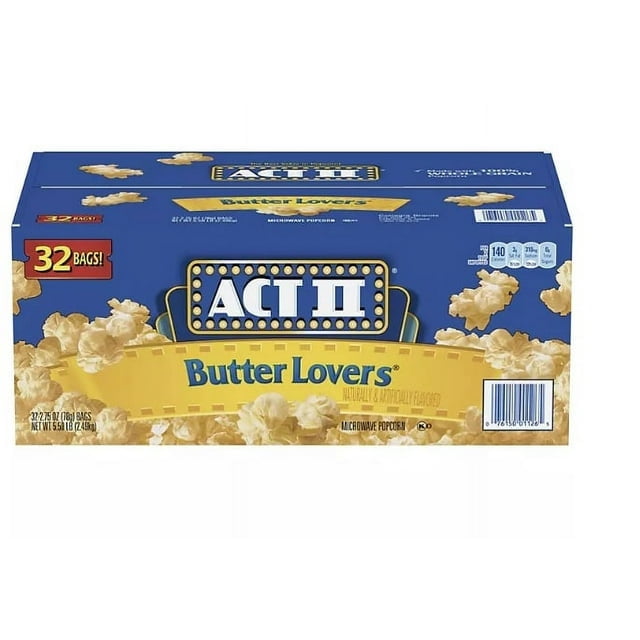 ACT II Butter Lovers Microwave Popcorn (2.75 oz., 32 pk.)