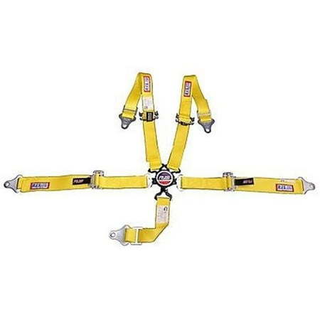 RJS Racing Equipment 1059206 5 Point Classic Series Camlock Harness, Yellow