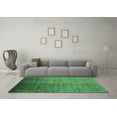 thumbnail image 3 of Ahgly Company Indoor Round Oriental Green Industrial Area Rugs, 7' Round, 3 of 4