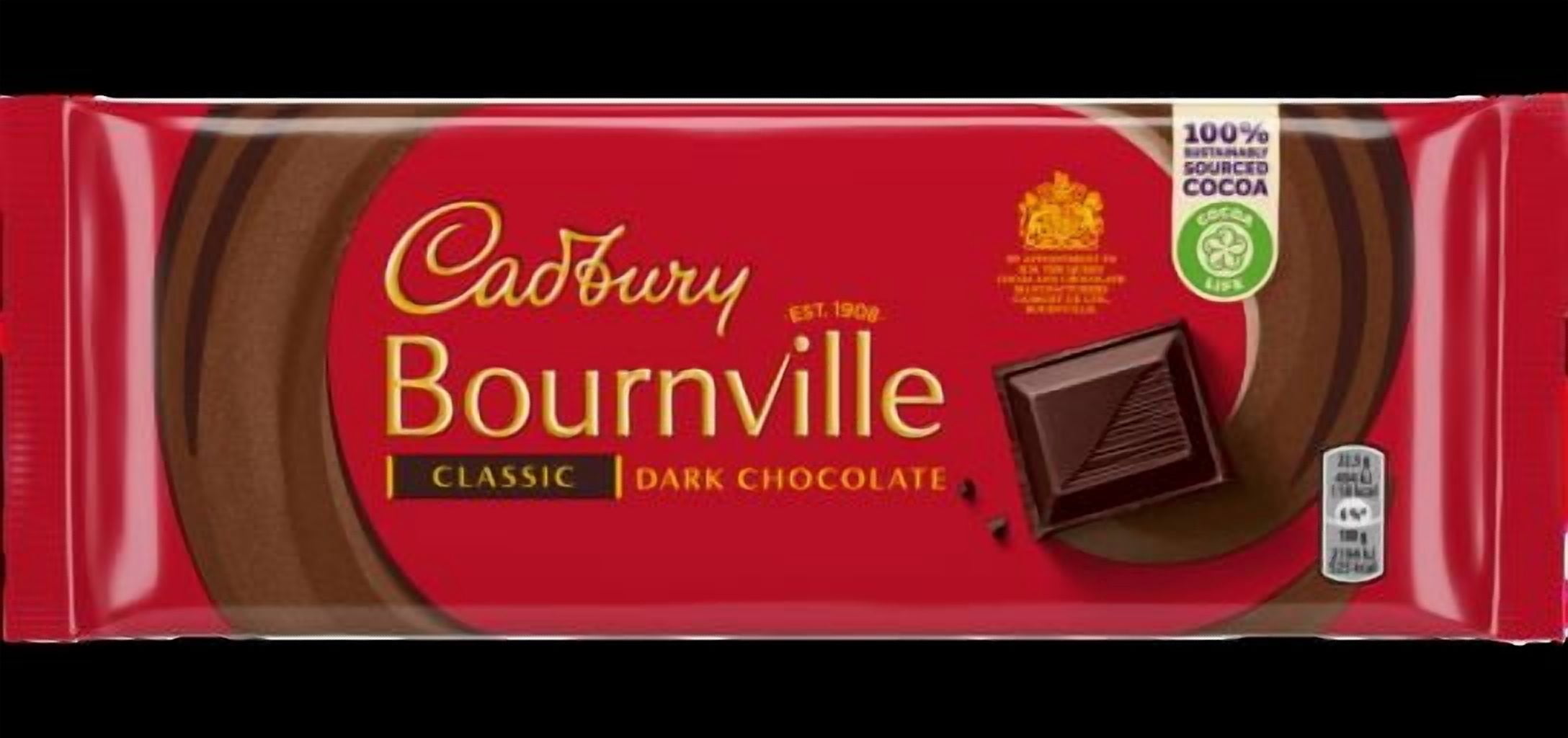 Cadbury Bournville Classic Dark Chocolate Bar 180G (Pack of 5)