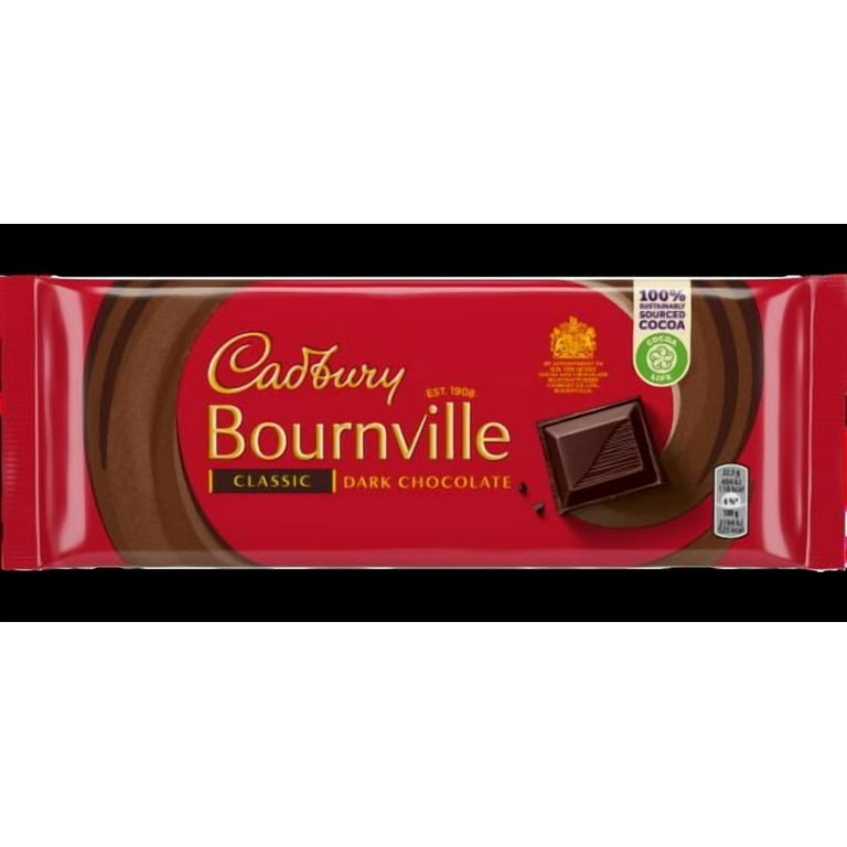 CADBURY BOURNVILLE CHOCOLATE BAR DARK CHOCOLATE 180 GR