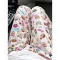 thumbnail image 4 of Pantalones de pijama japoneses de dibujos animados para estudiantes, pantalones antimosquitos de principios de otoño para mujeres, lindos pantalones casuales para dormitorio para uso exterior, 4 of 5