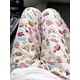 thumbnail image 5 of Pantalones de pijama japoneses de dibujos animados para estudiantes, pantalones antimosquitos de principios de otoño para mujeres, lindos pantalones casuales para dormitorio para uso exterior, 5 of 5