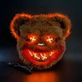 thumbnail image 1 of Horror Bloody Rabbit Bear Mask Halloween LED Luminous Animal Simulation Fur Mask Cosplay zdq, 1 of 5