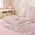 thumbnail image 5 of Erosebridal Cartoon Love Hearts Zipper Twin Comforter Sets with Fitted Sheet and 2 Pillowcases for Girls, Romantic Theme Zipper Bedding Set, Pink Reversible, 5 of 7