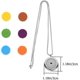 thumbnail image 3 of Collar Difusor De Aceites Esenciales De Aromaterapia De Acero Inoxidable Con Colgante De Medallón Inspirador, 3 of 9